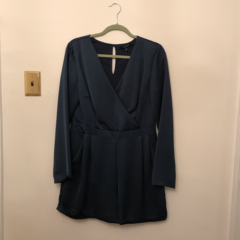 19 Cooper Green Satin Romper